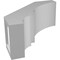 Ekena Millwork 3 1/2-in. W x 8-in. D x 8-in. H Balboa Architectural Grade PVC Knee Brace BRCP035X08X08BOA - alternate 5